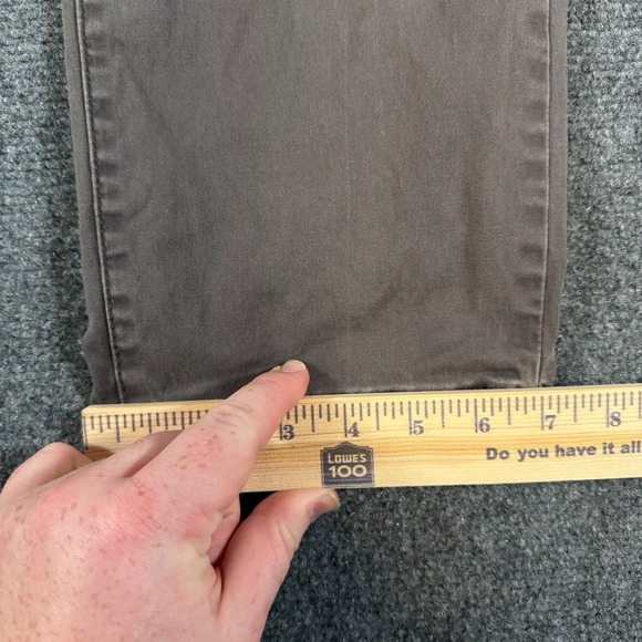 Lucky Brand Pants Mens 36x32 Gray Chinos 121 Slim Straight 5 Pocket - Picture 11 of 13